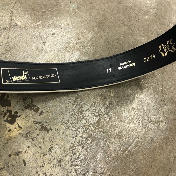 Vintage Buckle Belt Oversized White Nautical Gold - Picture 5 of 7